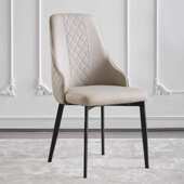 奢软轻椅包北欧吃饭现代加厚简约餐椅椅靠背酒店休闲皮革椅子家用