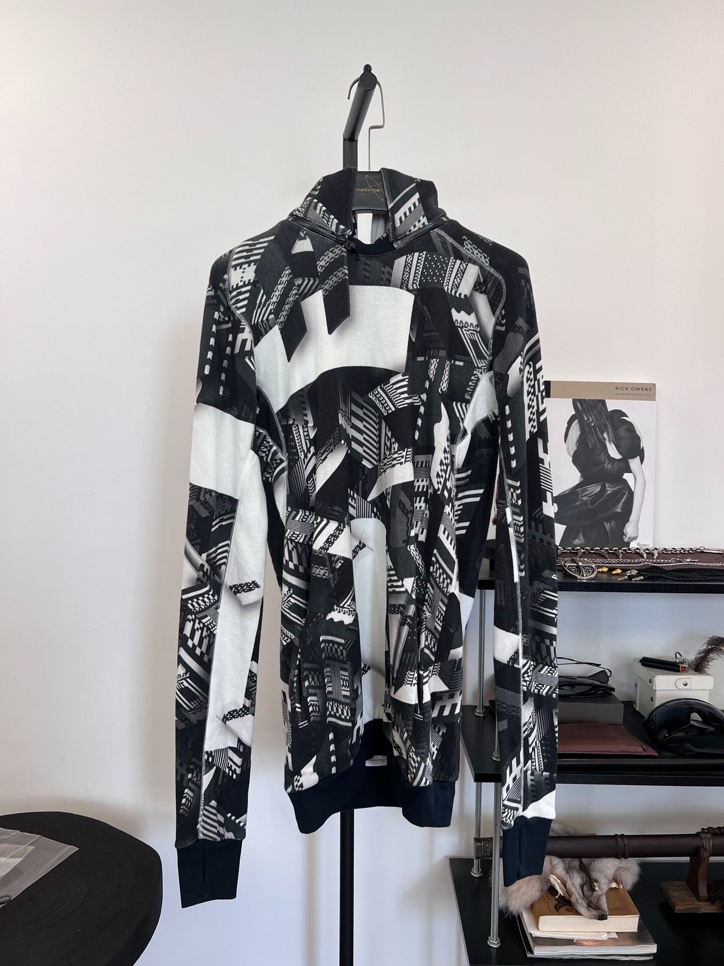 Boris Bidjan Saberi 11by BBS Geometric Print Hoodie