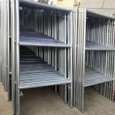 移动脚手架建筑工程四杠形活动建筑龙门架可拆卸式镀锌梯形脚手架