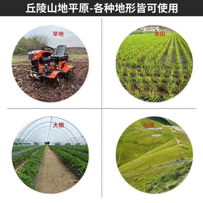 用柴油旋耕机小型耕水旱地开ICK沟田园农整微耕机松土机田翻地机
