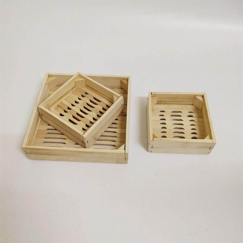 特制正方形四方竹笼平口方形竹蒸笼屉方形蒸笼餐具笼餐具笼架蒸架
