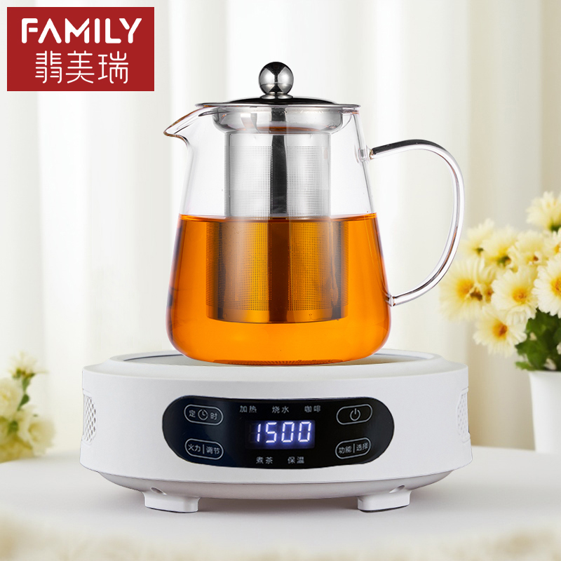 耐热玻璃茶壶电陶炉煮茶器套装加厚耐高温烧水泡茶壶家用茶水分离