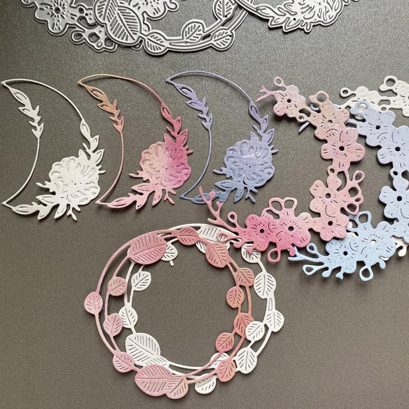 简艺 蕾丝花切割 模具碳钢模板 scrapbook 手帐cutting dies贺卡