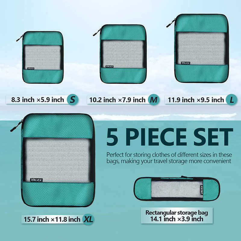 旅行收纳可压缩折叠包收纳套装大容量可视行李拉杆箱整理袋