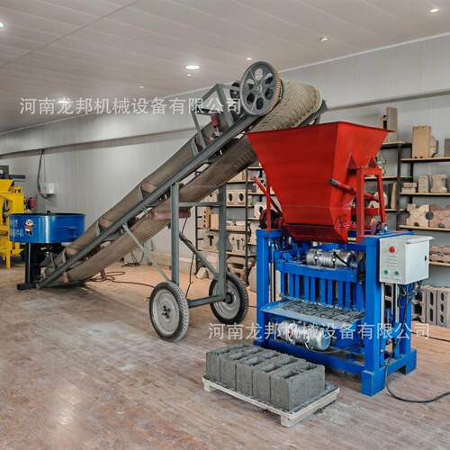 龙邦可出口半工能自动动打砖机BBH 生产线设备小型厂用多功砌振块