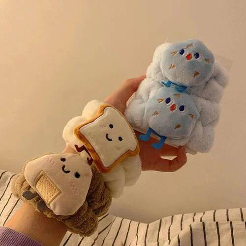 Spa Headband Wristband For Washing Face Fleece Skincare Toas