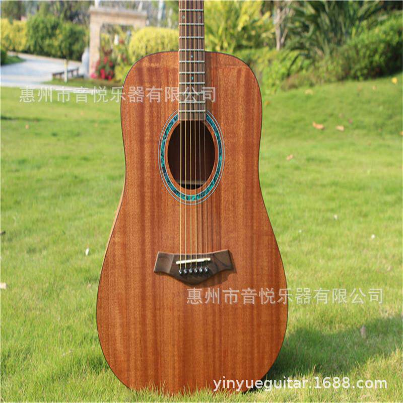厂家直销40寸41寸木吉他桃花芯全单板工厂oem贴牌guitar吉它