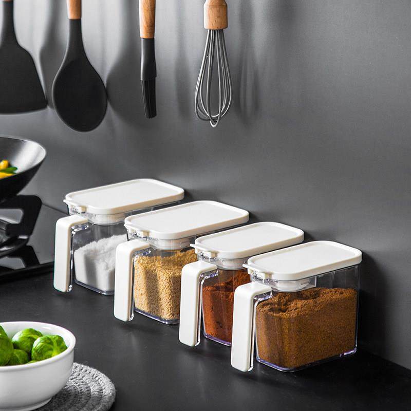 日系调料盒家用厨房组合套装鸡精盐罐定量调味瓶罐密封防潮调料罐,厨房/烹饪用具,调味瓶罐/调料研磨器,淘宝优惠券,粉丝福利购,淘宝优惠卷