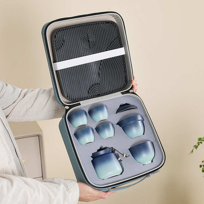 远山旅行茶具小套装 户外便携泡茶快客杯企业商务活动礼品印logo