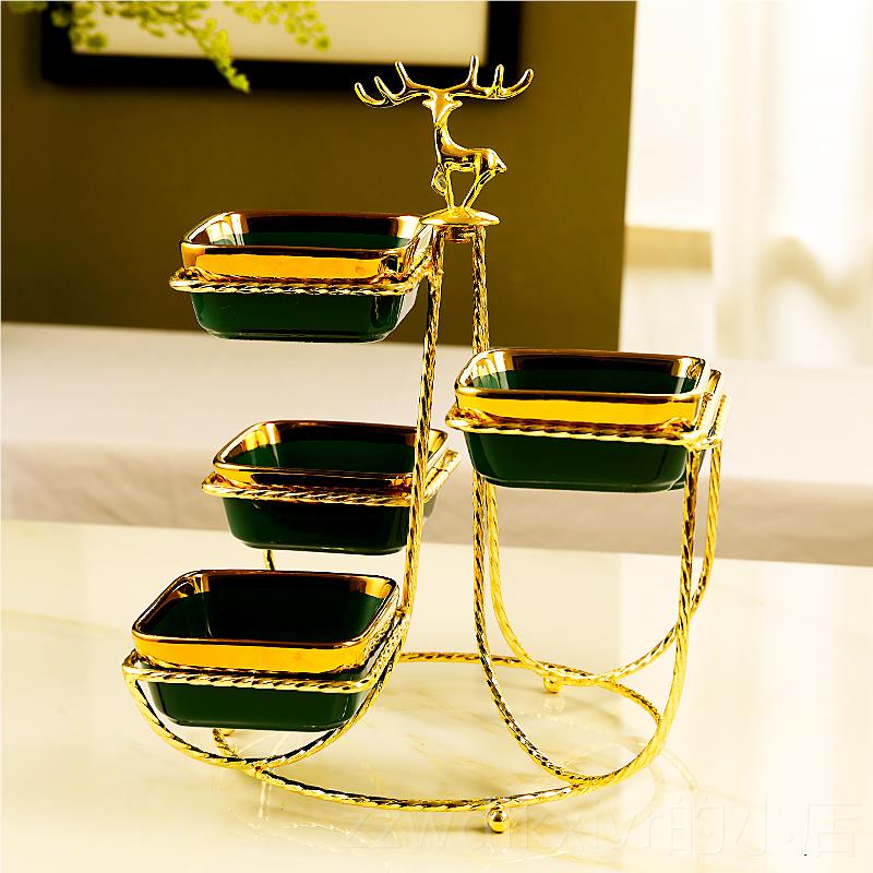 新款203款新用ktv果盘客厅水果盘家用糖果盘美容院2摆件商干果盘