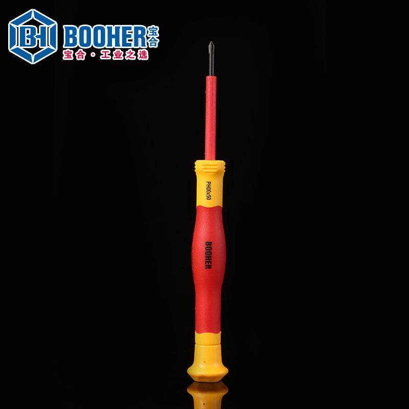 Booher宝合工具 7件套双色VDE绝缘精密螺丝批组套 BH0200203