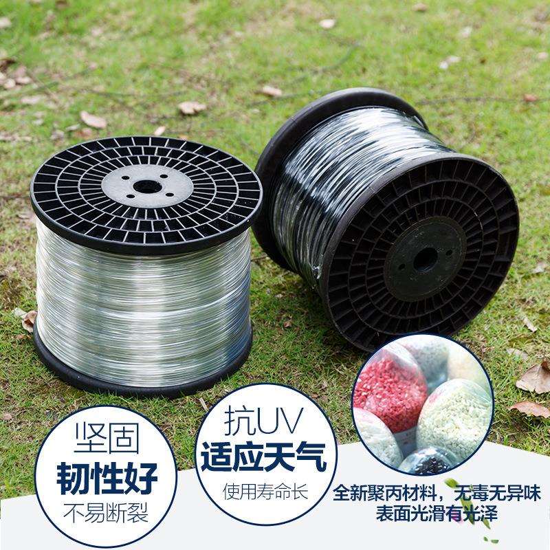 大棚塑钢线葡萄架聚酯塑钢托幕线压膜线支撑托膜线大棚钢绳