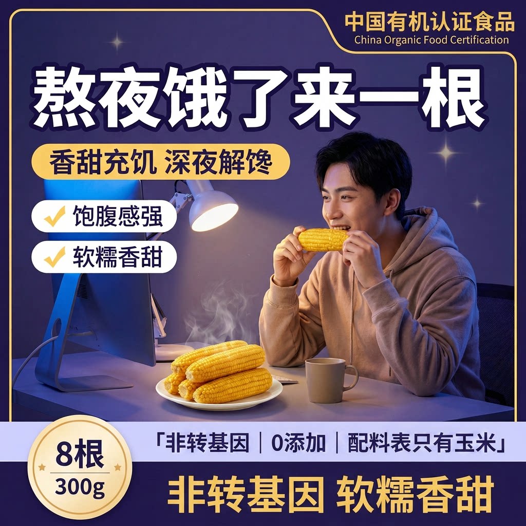 非转基因新鲜微甜黄糯玉米图片