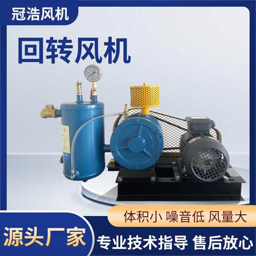 回转风机 低噪音曝气风机 一体化污水处理设备用风机 回转鼓风机