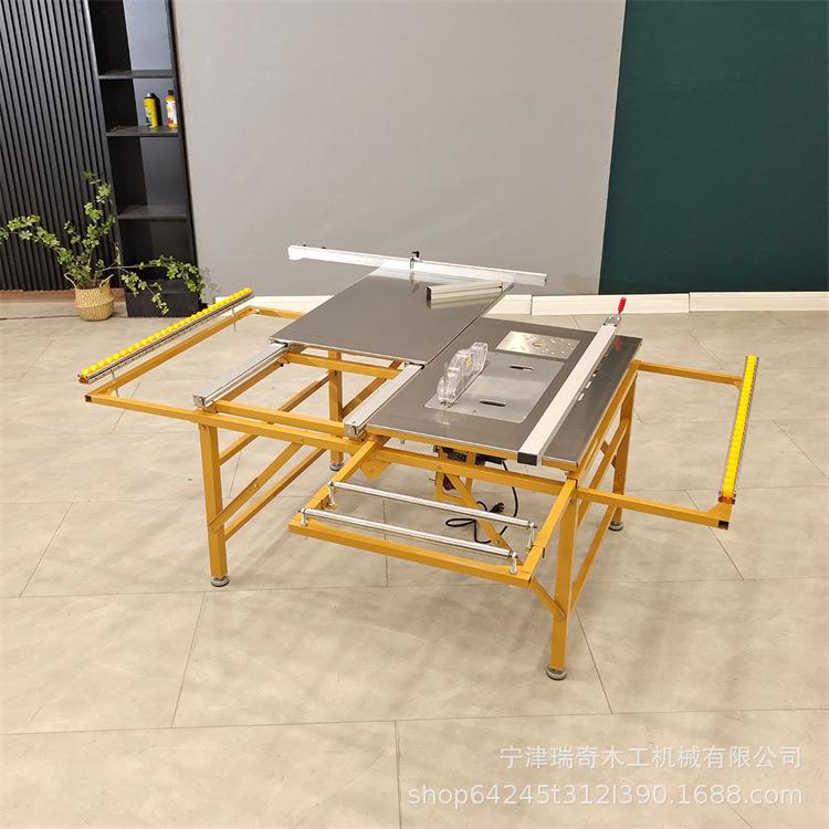 木工折叠锯台无尘锯电动无尘推台锯隐形滑轨推拉锯精密设备厂