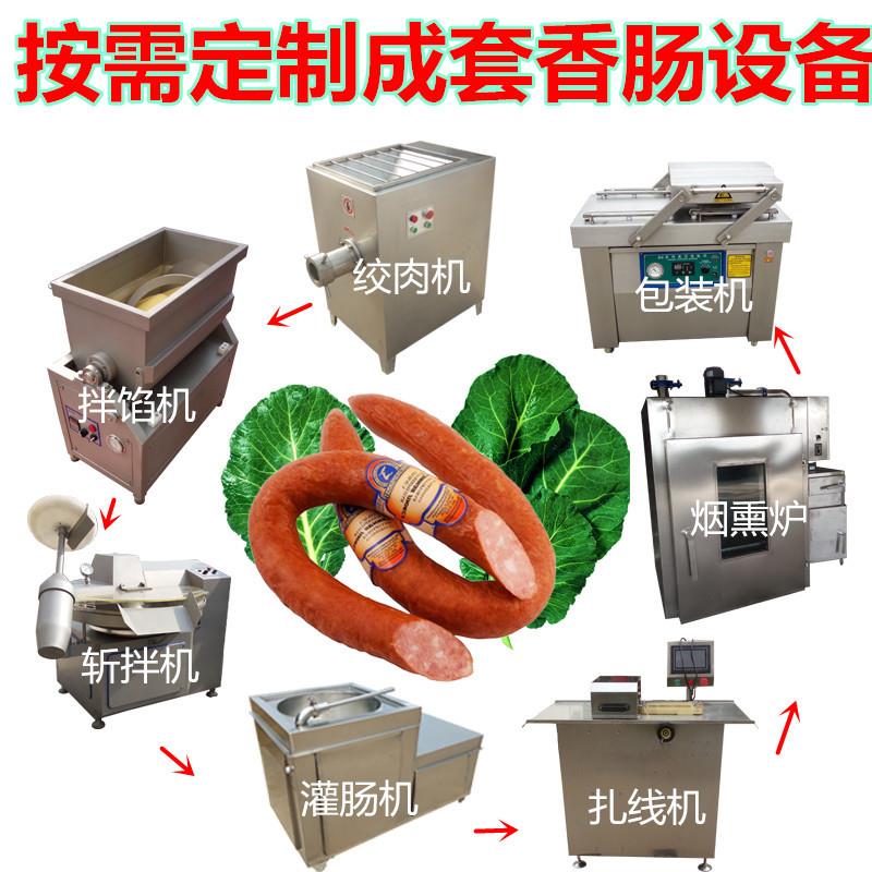 供应烤肠肠工电业生产线红肠肉枣蒸熏提供工艺技术HXCX600指导气