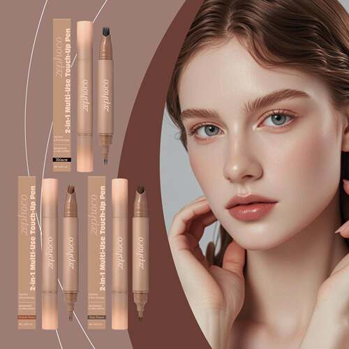 Zephoco Dual-Headed Eyebrow Pencil 2-in-1 Series: Natural, S