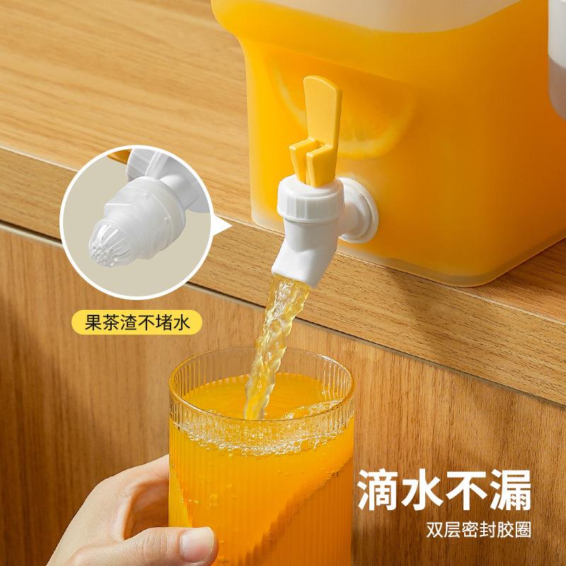 4L大容量冷冰箱水壶龙头不漏饮料水果茶泡茶CF-bglst耐带高温冷饮