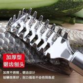 Fish Practical Scaler with Scraper Stainless Lid Steel