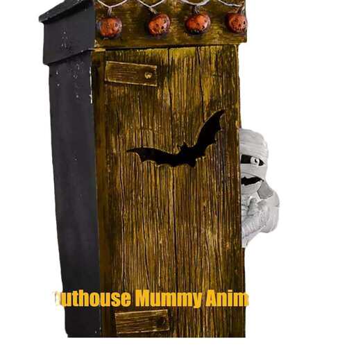 跨境创意新款Outhouse Mummy Animated Decor 厕所木乃伊动画装饰