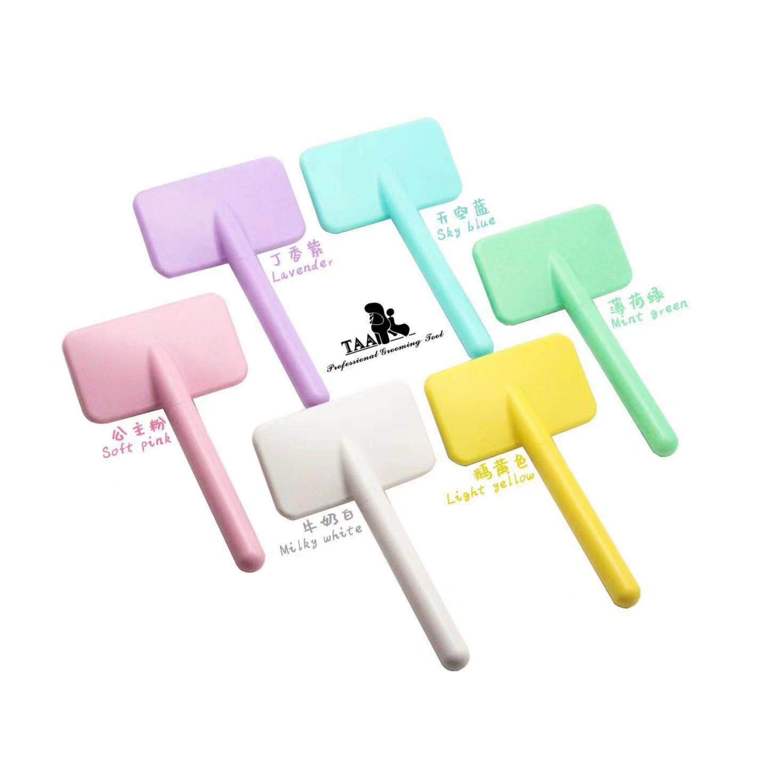 Taa It It宠物美容白色精灵钢丝梳子店拔毛针梳子狗猫泰迪防滑梳