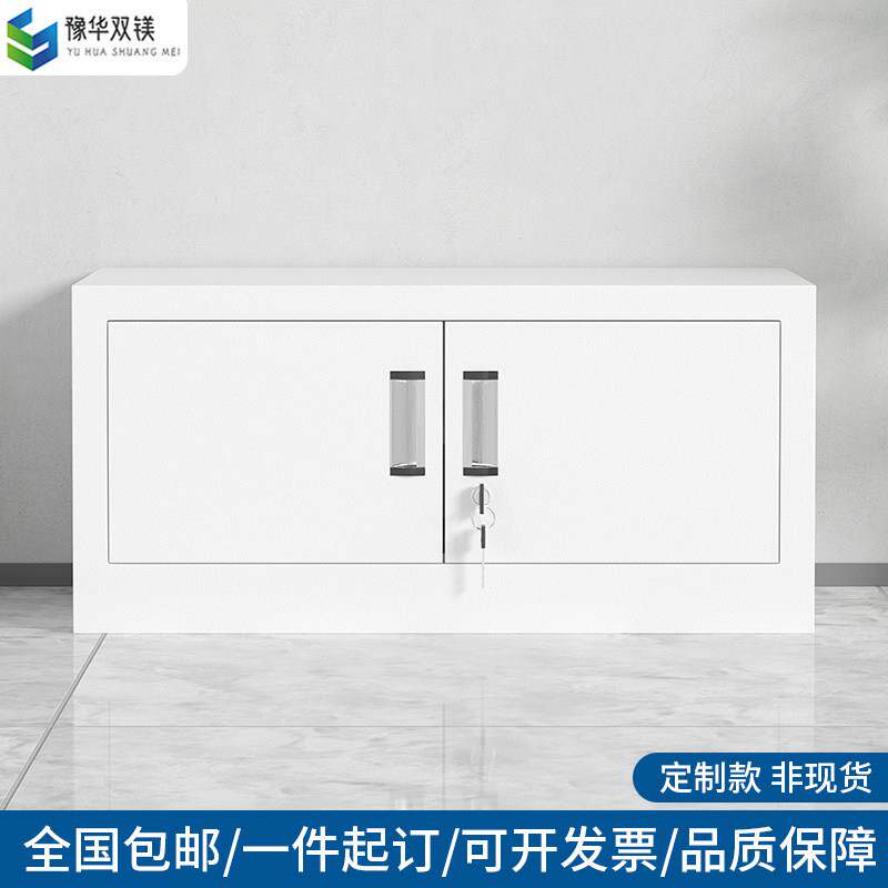 定制款对开门矮柜宽90/100/110/120cm办公文件柜铁皮柜档案资料柜