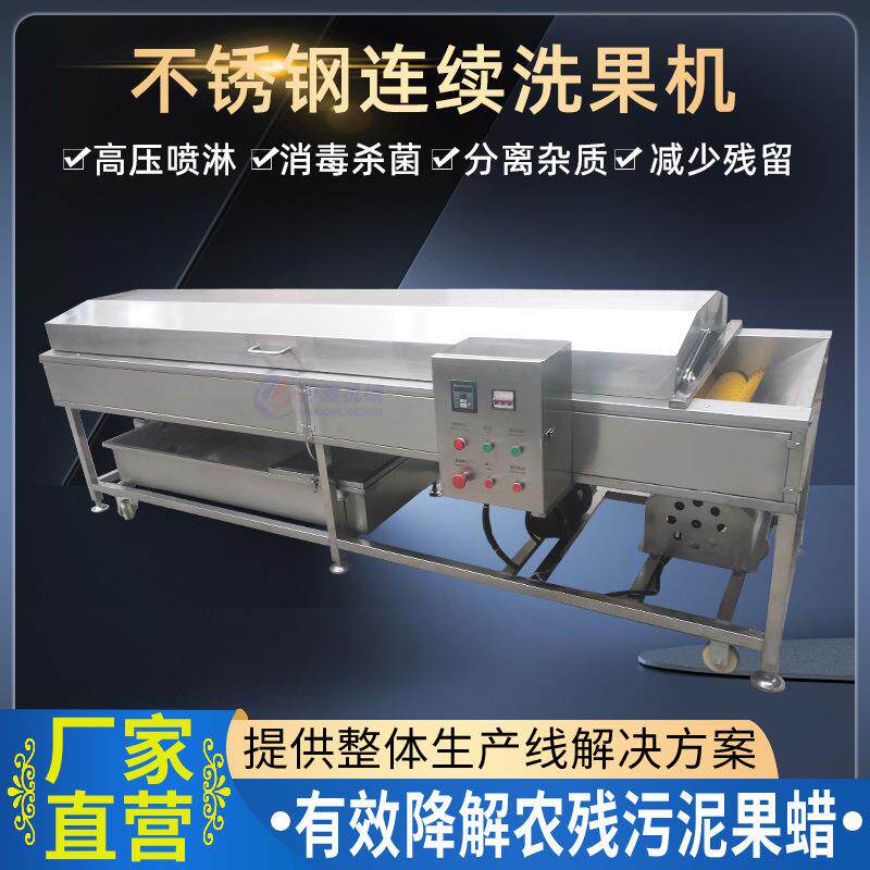 多功能石榴苹果瓜果清洗机去农残臭氧杀菌洗果机柠檬清洗去蜡机器