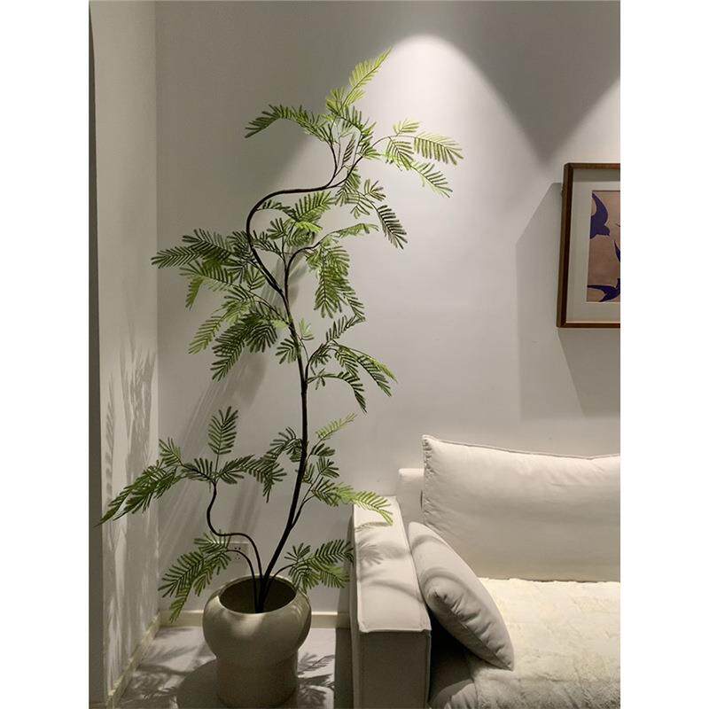 HAIH0392密叶猴耳环仿真绿假植高端轻奢室型内客厅仿大生落地植物