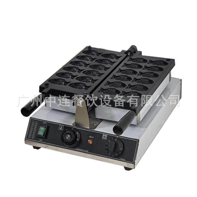 电热12条小鱼电热鲷鱼烧机器台湾商用小鱼饼鱼形雕鱼特色小吃设备