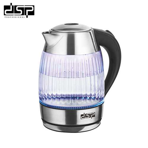 DSP/丹松电水壶家用1.8L烧水加热自动断电热水壶蓝光玻璃KK1269