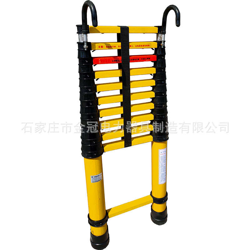 A型玻璃钢伸缩绝缘梯人字型便携电工鱼竿梯