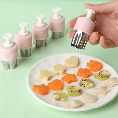 8pcs pressed fruit printing cutting die, butterfly noodle fl