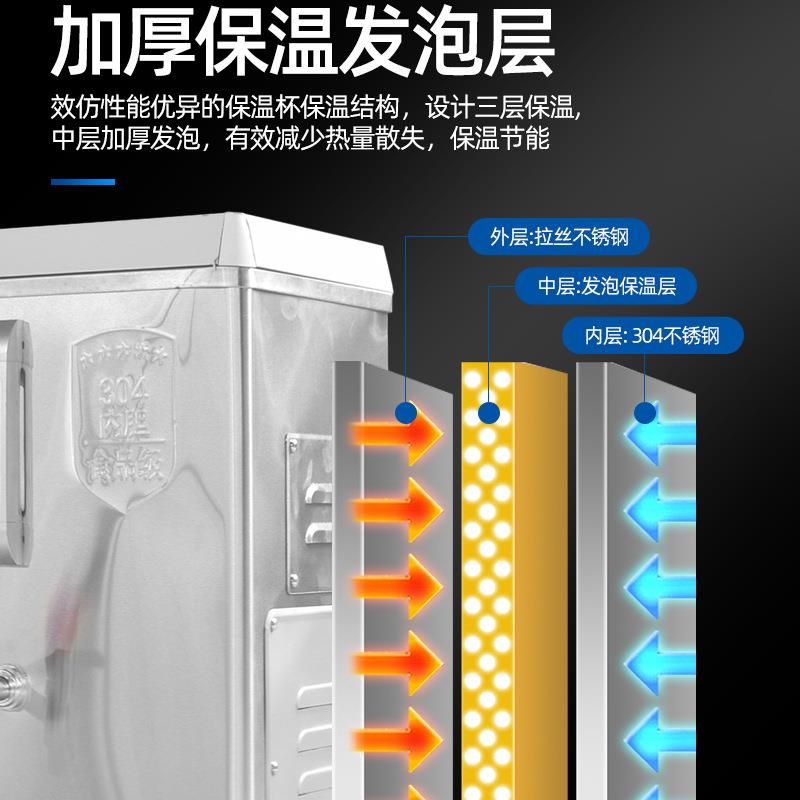 商用全自动电热烧水器饮水813机校工学用开水炉温开保水桶厂开水