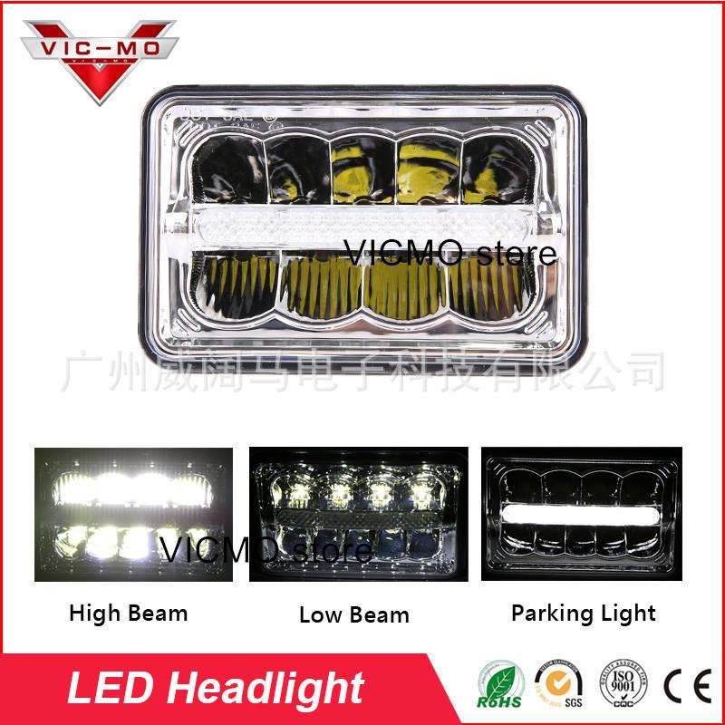 4x6方灯LED灯改装车大灯越野车前照灯工作灯卡车灯