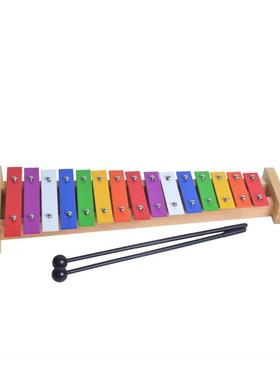 正品儿手敲琴乐器台式打奥尔夫学生小钟琴15童音琴铝板琴