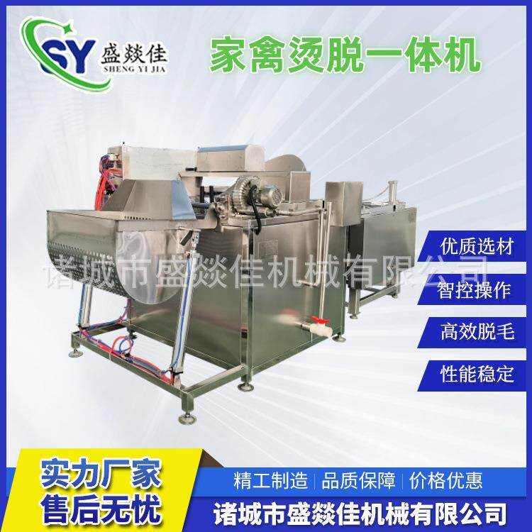家禽脱毛机全自动烫脱毛一体机小型家禽自动腿毛机器全不锈钢制造