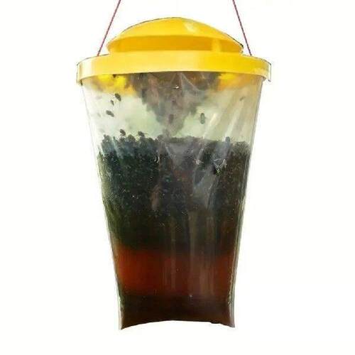Fly Trap Pack with Bait Outdoor Garden Hanging Flycatcher