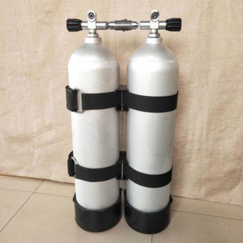 双气瓶式6L潜水空气呼吸器装备双气瓶组合背架30mpa残压表调节器