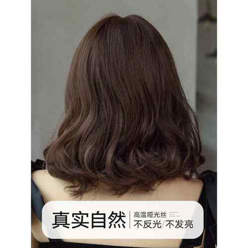 正品假发女卷长发自发然全头式齐肩梨花头卷发中长套波浪短发短卷
