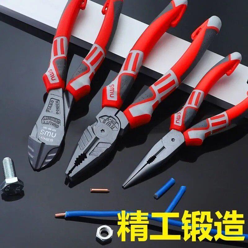 夹具钳子老虎钳钢丝钳尖嘴钳斜嘴钳多功能钳电工钳平口钳