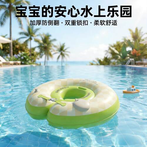 婴儿游泳圈脖圈新生幼儿宝宝泡澡儿童腋下泳圈0-6个月小月龄洗澡