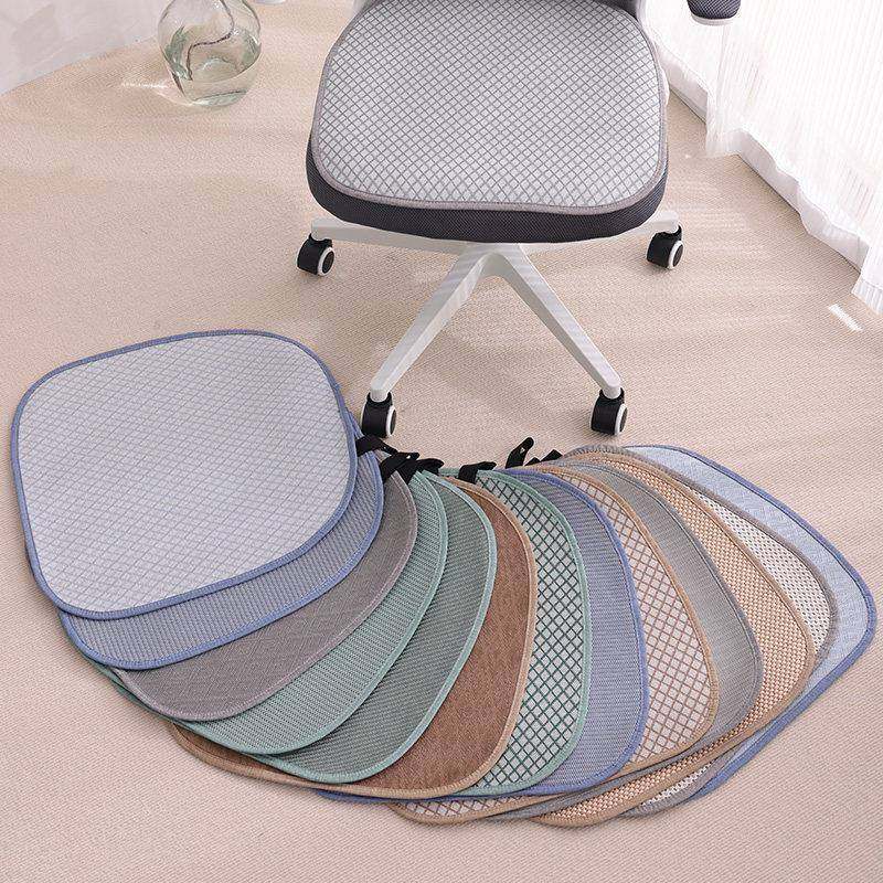 夏季冰丝藤席坐垫家用餐椅办公久坐水洗简约汽车垫防滑餐桌座椅垫,居家布艺,椅垫,淘宝优惠券,粉丝福利购,淘宝优惠卷