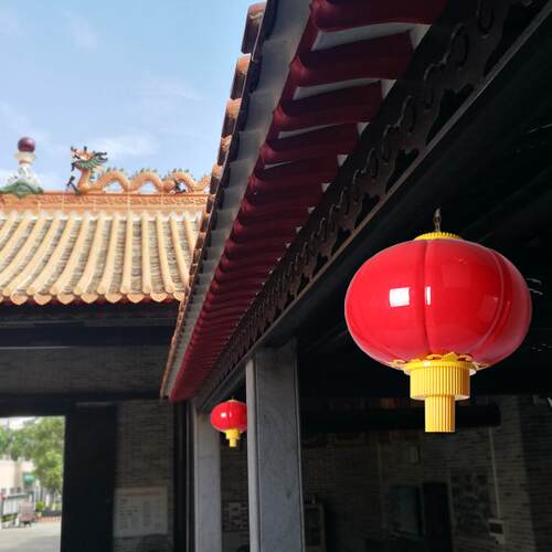 中山新中式灯笼道路户外亮化庭院灯复古照明灯具防水led吊灯