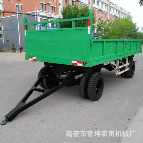 厂家供应农用平板拖车8吨自卸农用运输拖挂车拖拉机牵引农用拖车