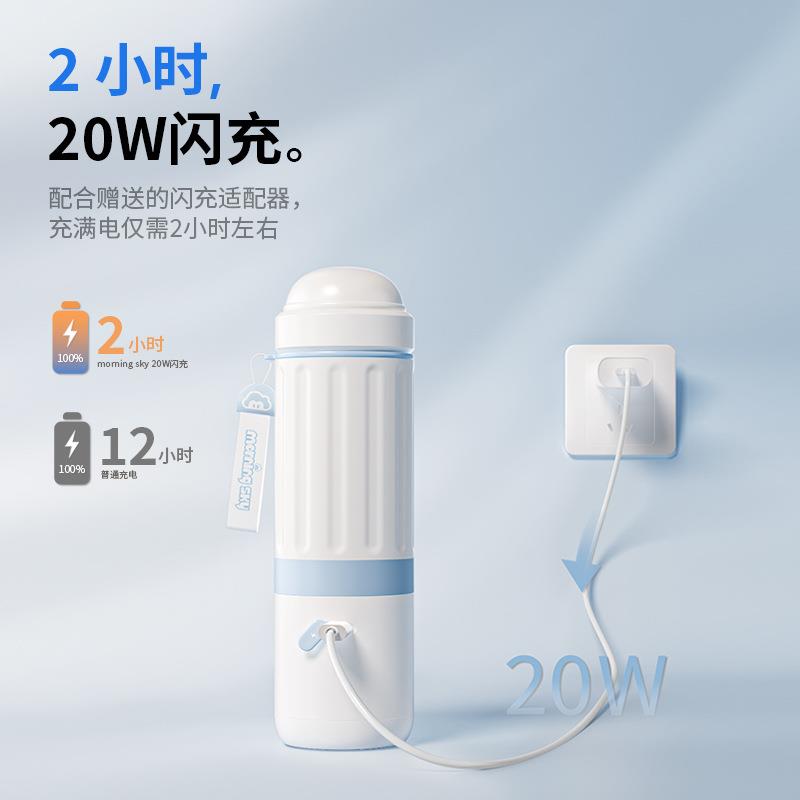 电热杯双层跨境现货便携式婴儿外出恒温壶保温加热调奶杯电加热