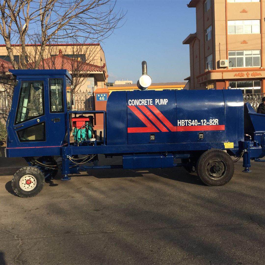 混凝土泵车 40移动式地泵 烟台新赛自行走泵机 可以开着走的地泵
