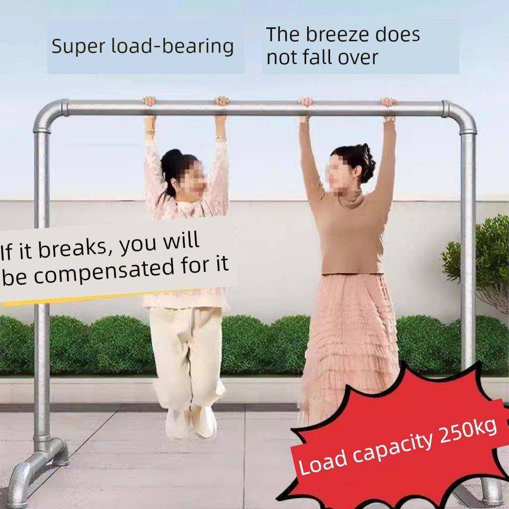 家用大衣架晒被子床单专用镀锌钢管落地阳台挂衣架室外晾被子衣架,收纳整理,置地/升降晾晒衣架,淘宝优惠券,粉丝福利购,淘宝优惠卷
