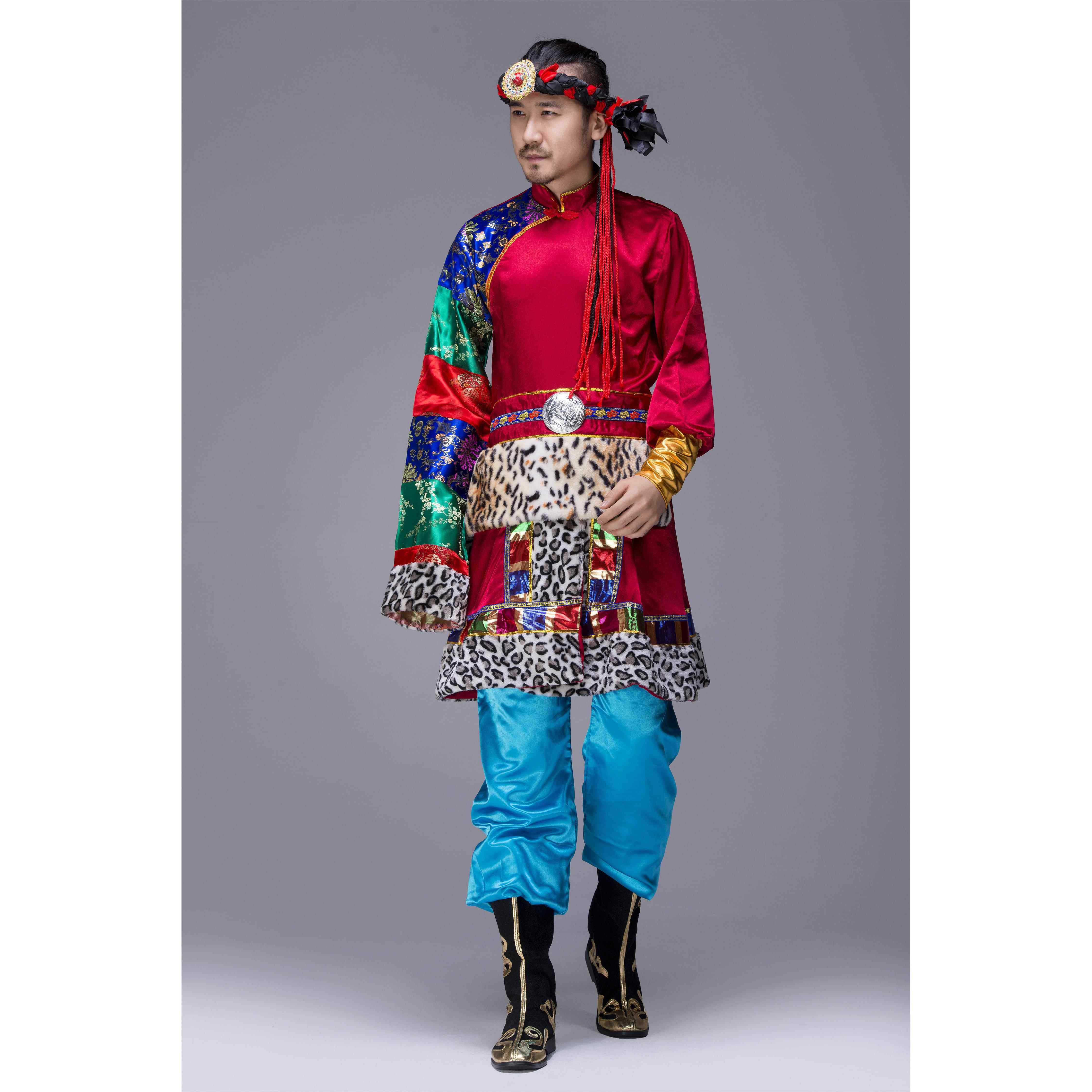 高档西贵舞蹈表云演服维族台蒙古演出服成舞人藏民族舞台装少数民