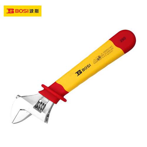 波斯工具 VDE绝缘铬钒钢活动扳手 活络扳手 活扳手1000V BS600105