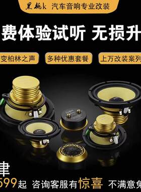 天津汽车音响无损改装升级车载低音炮dsp功放丹拿诗芬尼喇叭升级